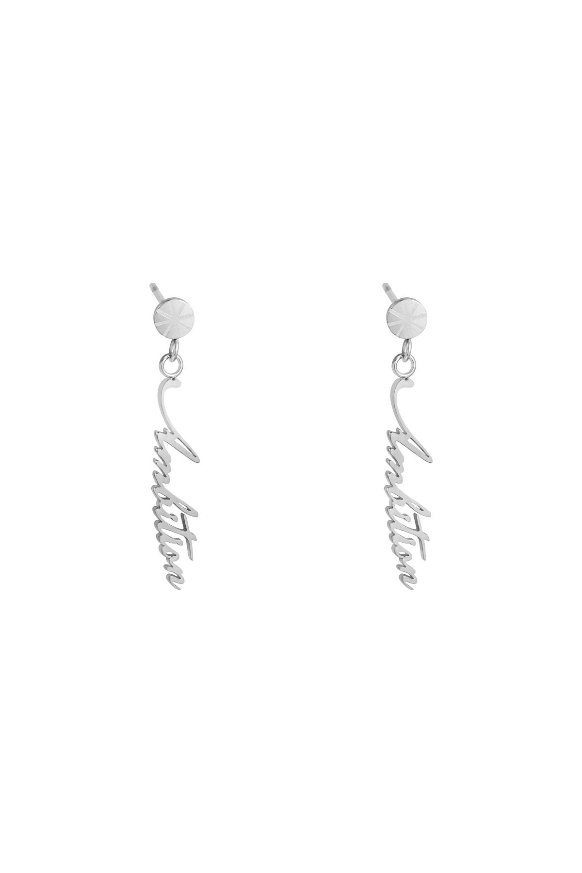 Earrings Ambition Silver Stainless Steel h5 
